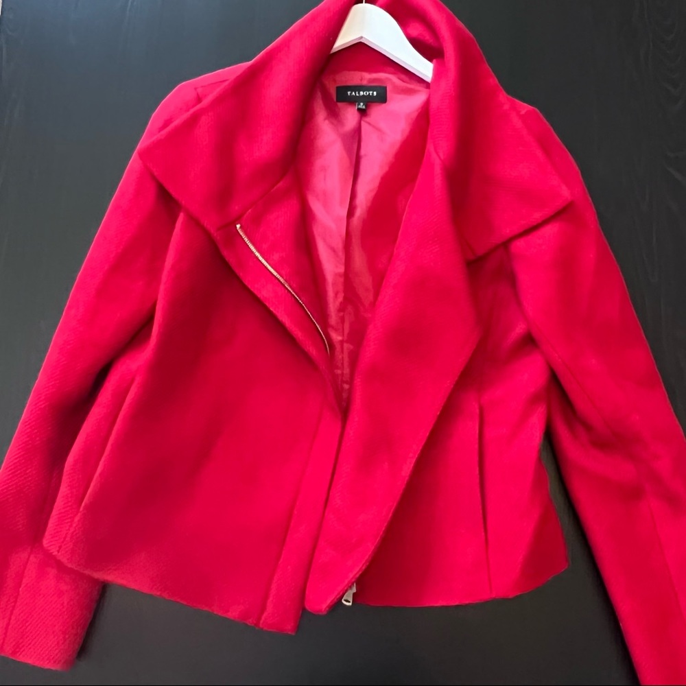 Talbots Red Wool Jacket